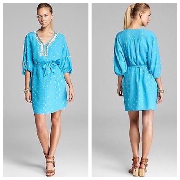 ✨HP✨ Lilly Pulitzer Wilda caftan pop the bubbly - Picture 7 of 7